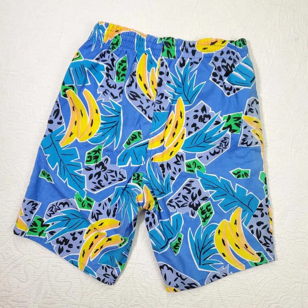 Vintage fun beach print shorts small